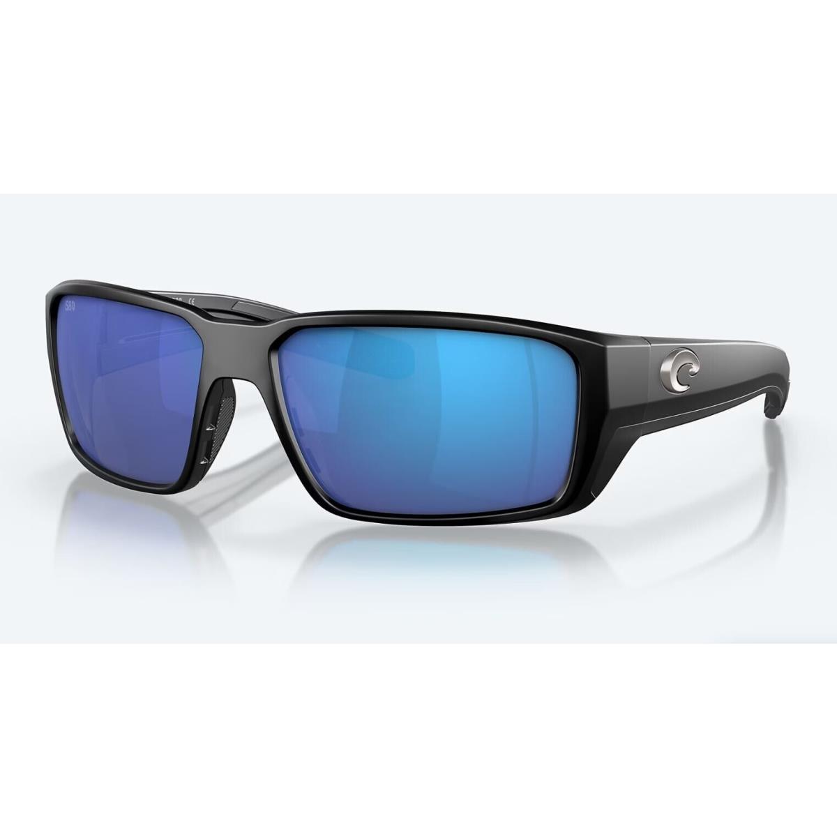 Costa Del Mar Fantail Pro Matte Black / Blue Mirror Polarized Glass 580G