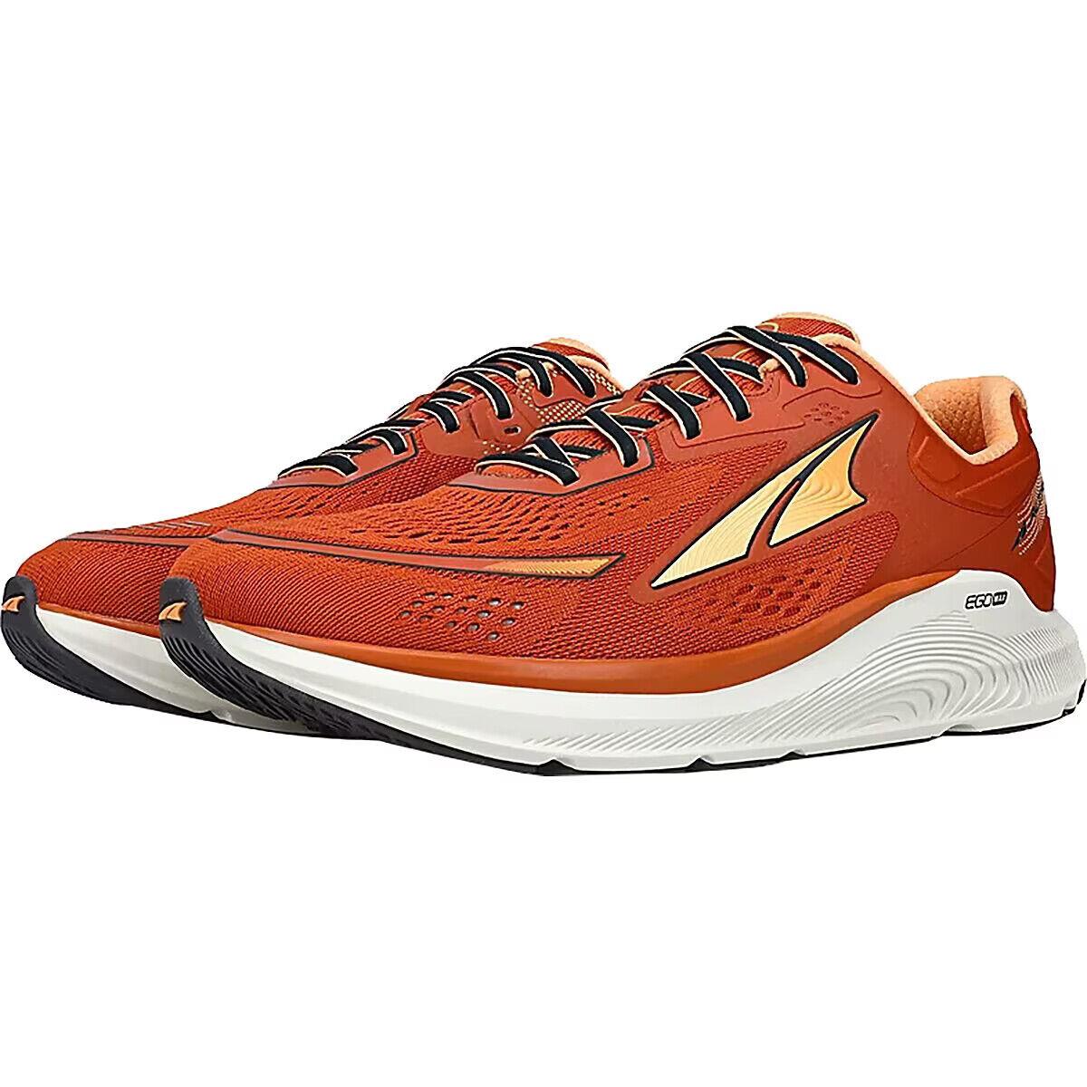Altra Paradigm 6 Running Shoes Men`s Size 12 Orange/black AL0A5471800-120