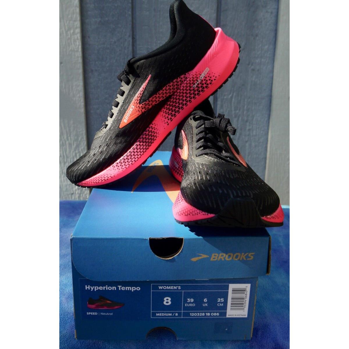 Brooks Hyperion Tempo 120328-1B-086 Women`s Black/pink Road Running Shoes