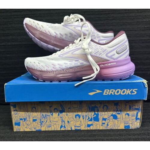 Brooks Glycerin 20 Womens Running Shoes 7.5 Lavender Cushion MW