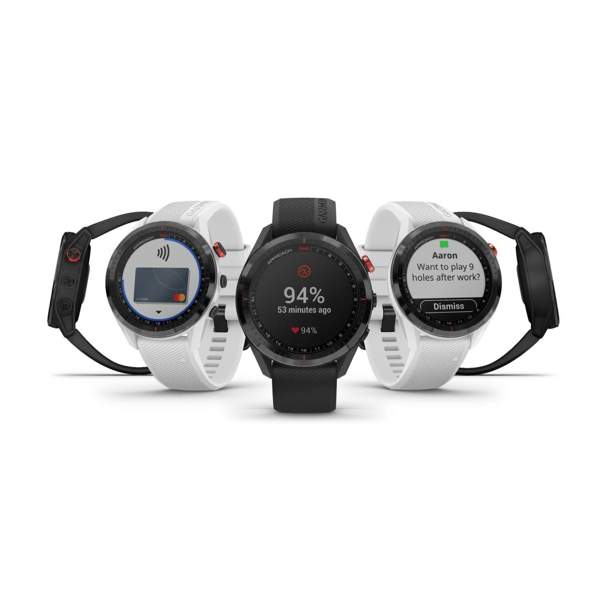 Garmin Approach S62 Golf Watch Built-in Virtual Caddie Full Color Screen