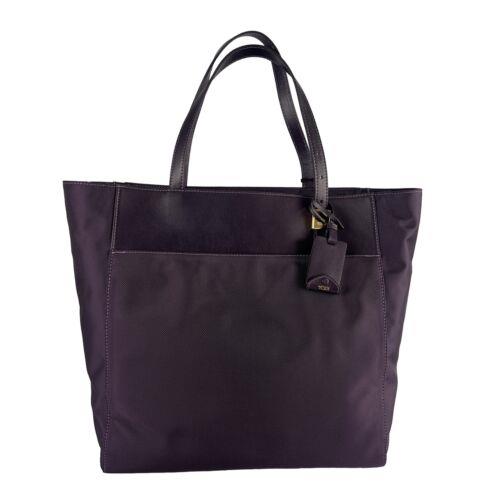 Tumi Larkin Nora Tote Travel Bag Aubergine Purple Plum