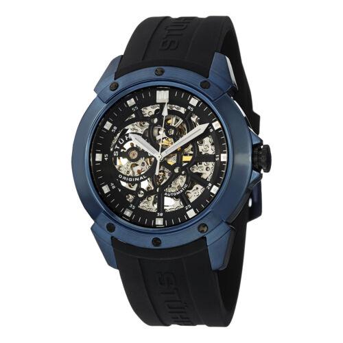 Stuhrling 539 33X61 Gen-x Crucible XT Automatic Skeleton Black Strap Mens Watch