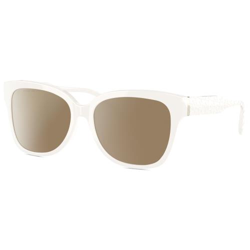 Michael Kors MK4091 Women`s Cat Eye Polarized Sunglasses in White 52mm 4 Options Amber Brown Polar