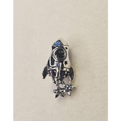 Pandora Jewelry Space Love Rocket Moon Stars Charm