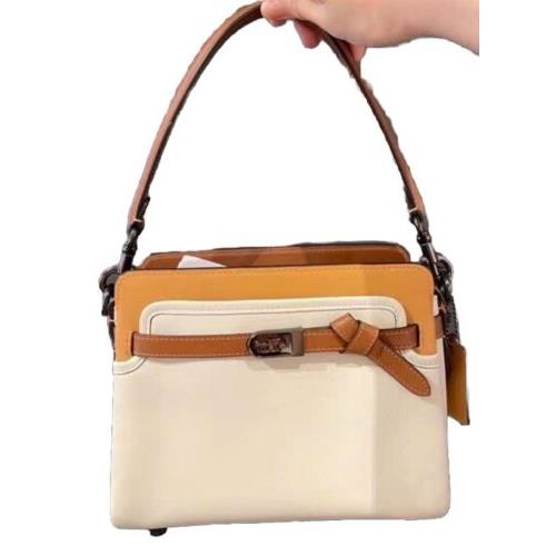 Coach Tate 24 Carryall in Colorblock - C2586 - Chalk Natural/multi