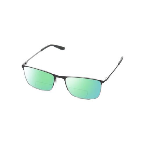 Under Armour 5006/G Unisex Polarized Bifocal Sunglasses Brown Gunmetal Grey 57mm Green Mirror