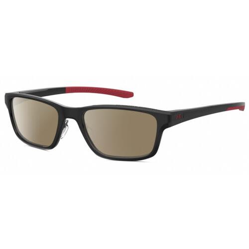 Under Armour UA-5000/G Men`s Polarized Sunglasses Black Coral Red 55mm 4 Options Amber Brown Polar