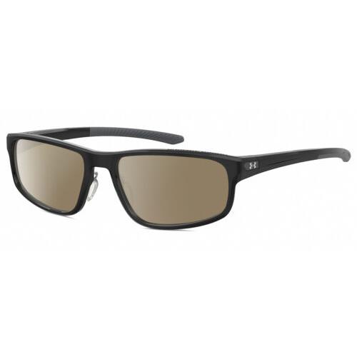 Under Armour UA-5014 Mens Designer Polarized Sunglasses Black Grey 56mm 4 Option Amber Brown Polar