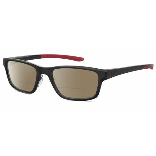 Under Armour UA-5000/G Men Polarized Bifocal Sunglasses Black Red 55mm 41 Option Brown