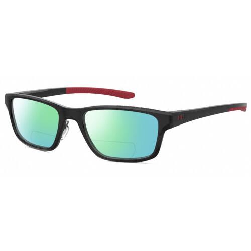 Under Armour UA-5000/G Men Polarized Bifocal Sunglasses Black Red 55mm 41 Option Green Mirror