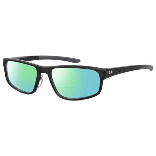 Under Armour UA-5014 Mens Polarized Bifocal Sunglasses Black Grey 56mm 41 Option Green Mirror