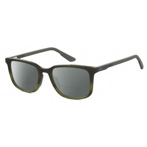 Under Armour UA-5010 Unisex Polarized Bifocal Sunglasses Green Horn 53mm 41 Opt Grey