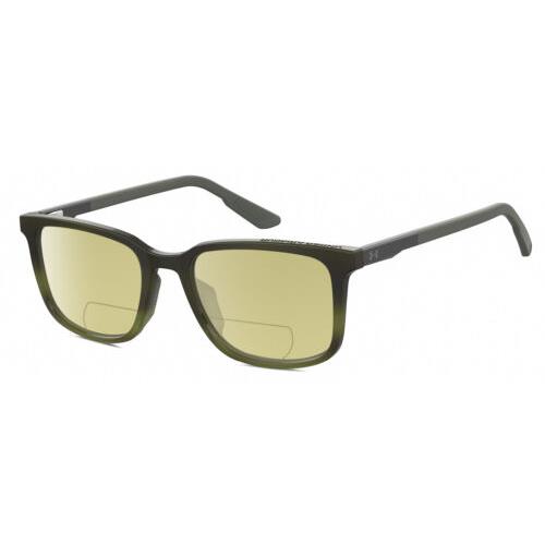 Under Armour UA-5010 Unisex Polarized Bifocal Sunglasses Green Horn 53mm 41 Opt Yellow