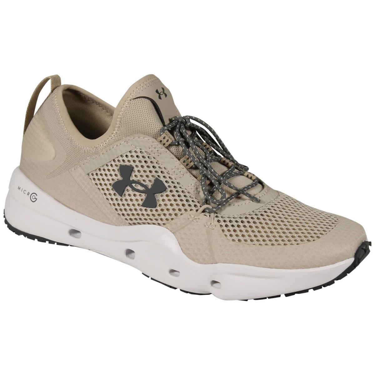 Under Armour Micro G Kilchis Men`s Fishing Shoes - Khaki Base / White