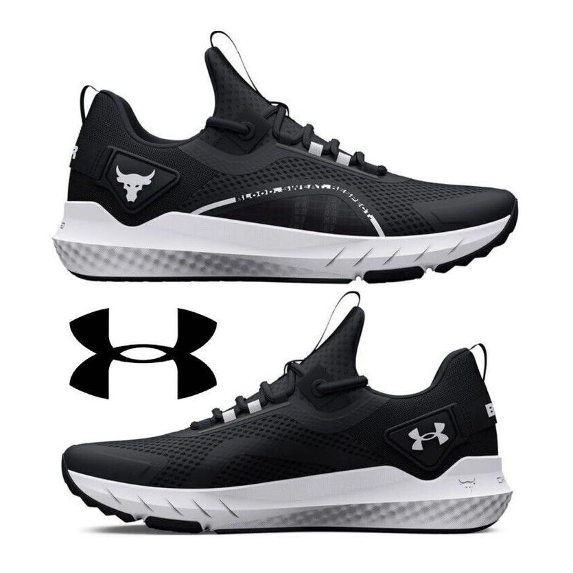 Under Armour Project Rock Bsr 3 Black White Training Shoes All Sizes Men`s