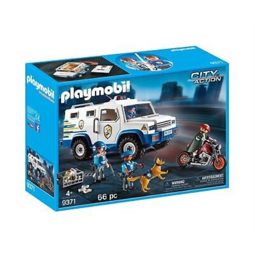 Playmobil City Action Van/wagon Tank + X with Lid Label An Ties - 9371 Police