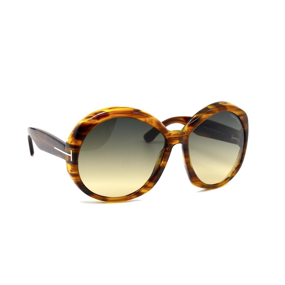 Tom Ford Annabelle TF1010/S 55B Havana Brown Gradient Sunglasses - Frame: Brown, Lens: Brown