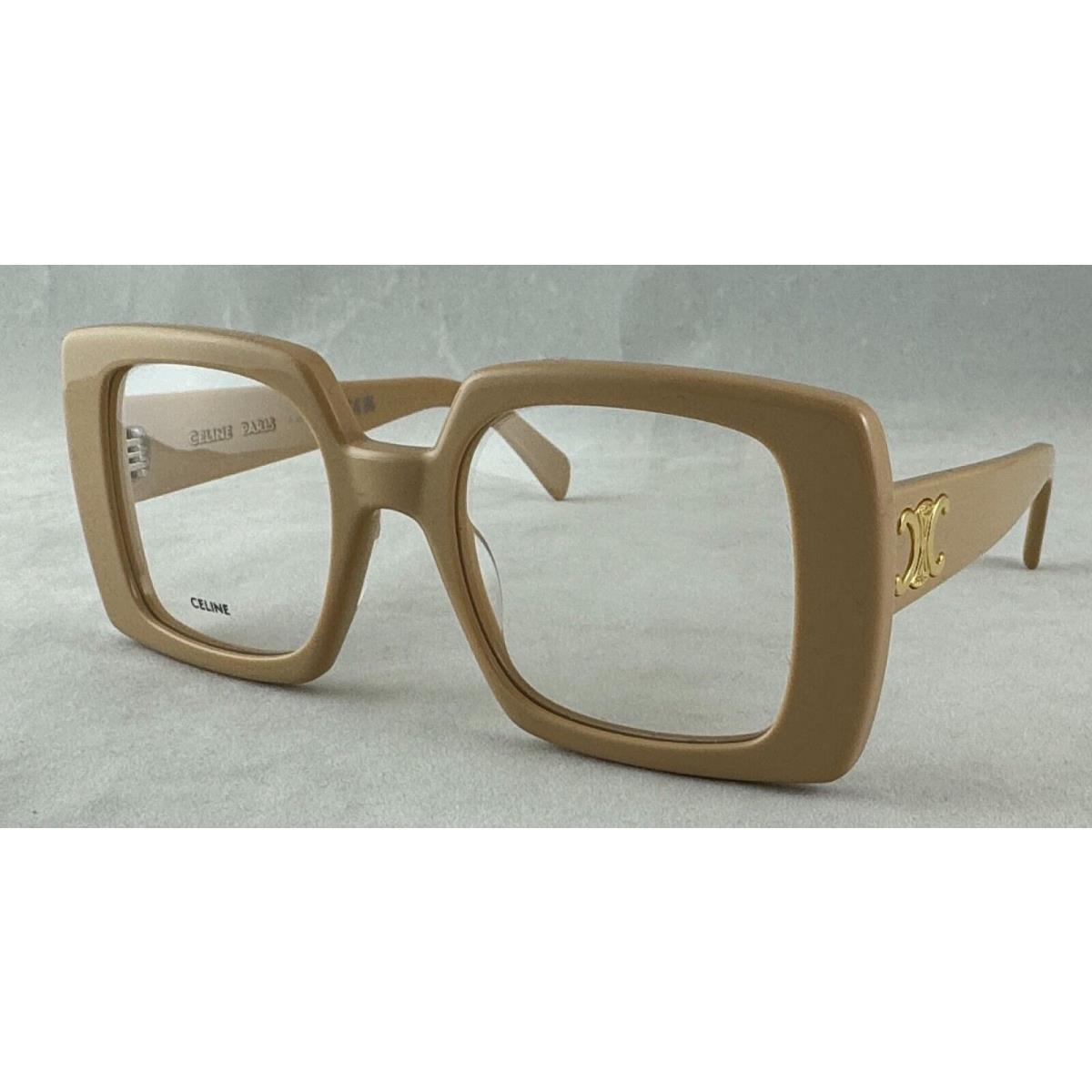 Celine CL50121I Oversized 057 Beige Frame Eyewear Eyeglasses 51-20-135