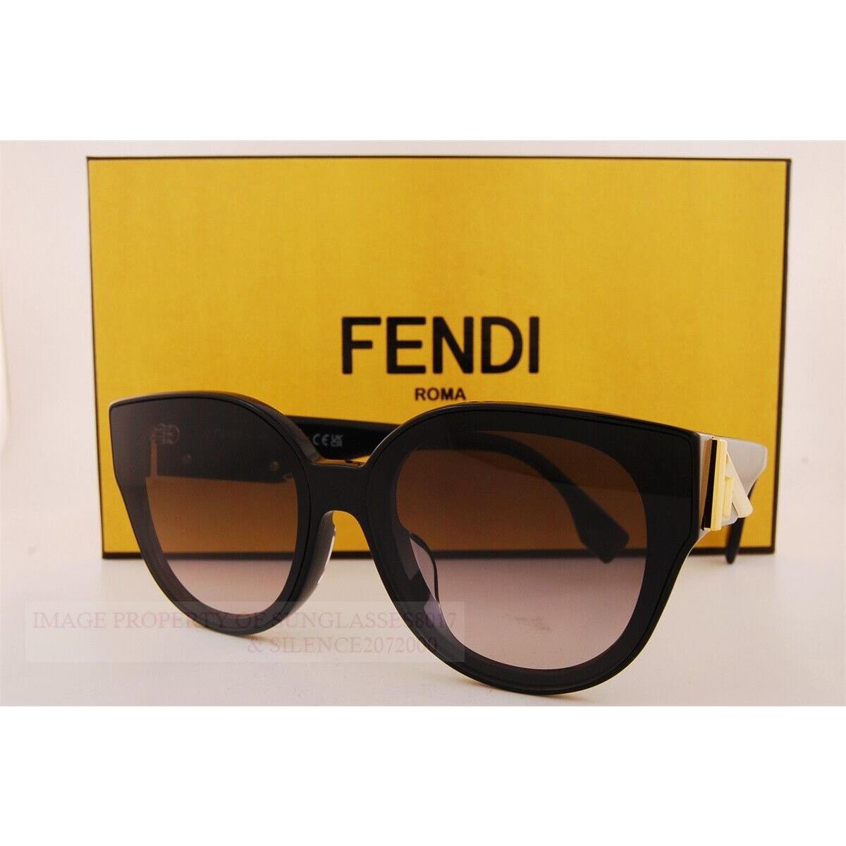 Fendi Sunglasses FE 40111F 01B Black/gradient Gray For Women Asia Fit