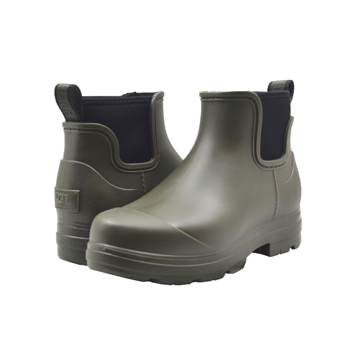 Women`s Shoes Ugg Droplet Waterproof Slip On Chelsea Rain Boots 1130831 Forest - Green
