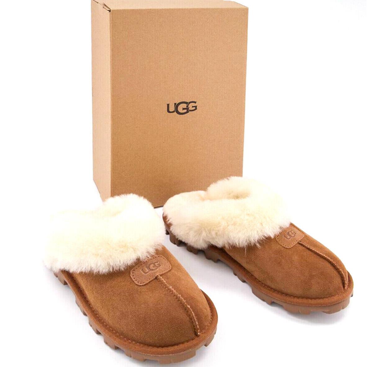 Women`s Ugg Brand Soft Coquette Slippers Shoes Chestnut 5125