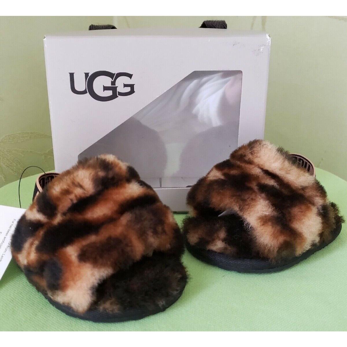 Ugg Girls Infant Fluff Yeah Panther Crib Shoes:nib 2/3M Infant