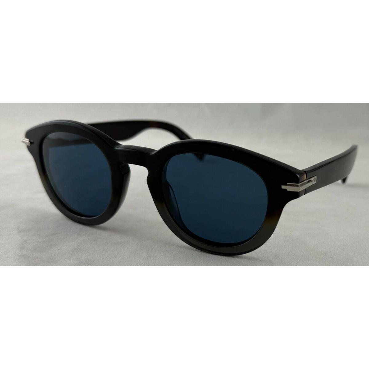 Christian Dior Diorblacksuit R5I Black Round 29B0 Sunglasses 48-24-145 Rx