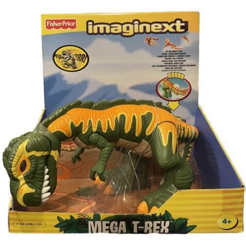 Fisher-price Imaginext Mega T-rex Large Electronic Toy Rare