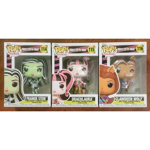 Funko Pop! Retro Toys Pop Retro Toys Monster High - The Whole Family Set OF 3 + 3 Protector