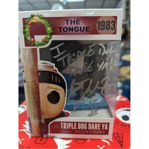 Triple Dog Dare Ya 1983 Funko Like Toy Signed by Scott Schwartz Christmas Story