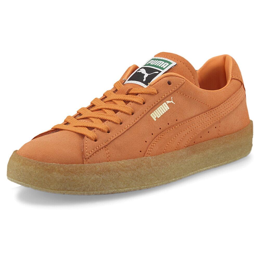 Puma Suede Crepe Lace Up Mens Orange Sneakers Casual Shoes 380707-08 - Orange