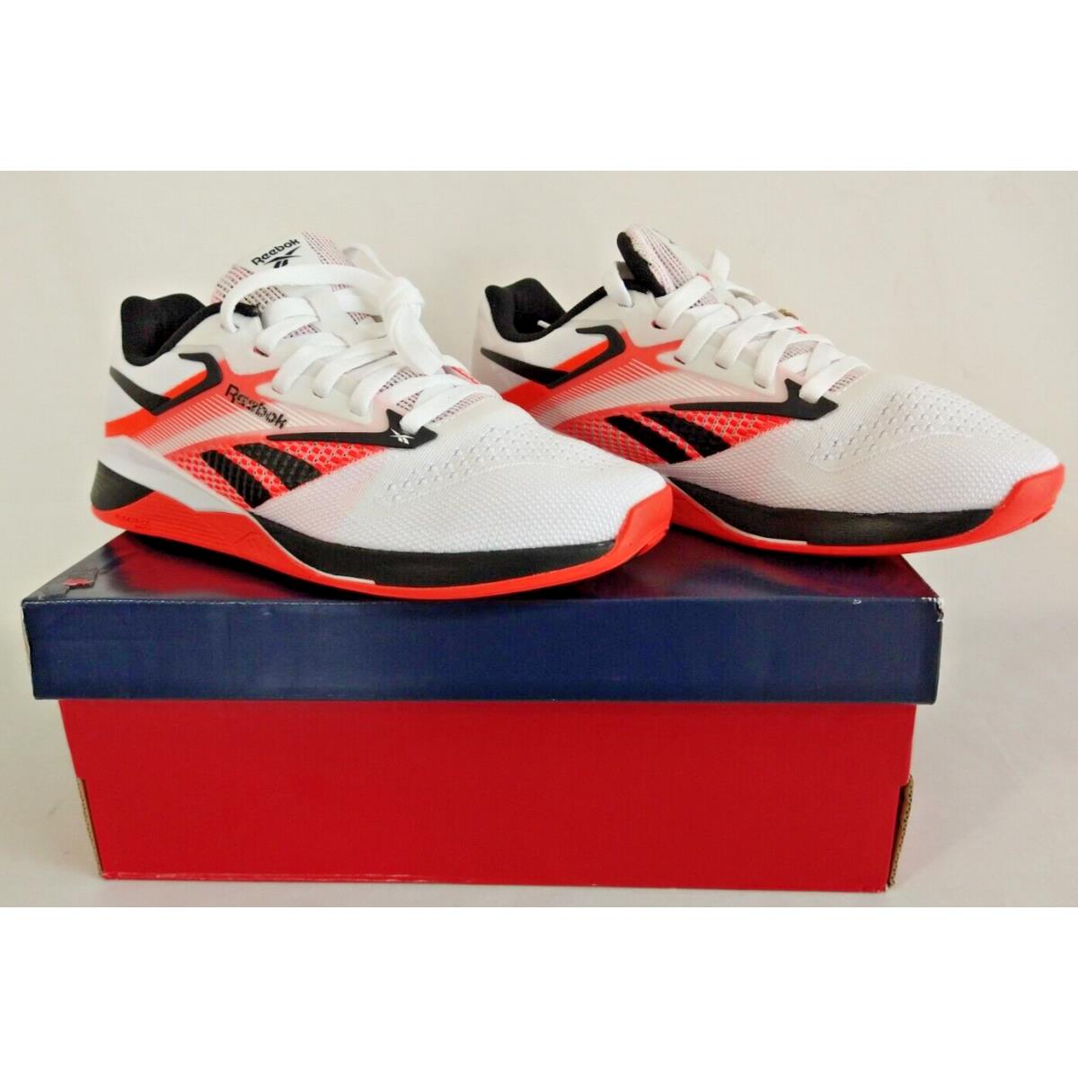Reebok Nano X4 Women Training Sneaker Shoes 100074187 White Black Orange Us-sz 6