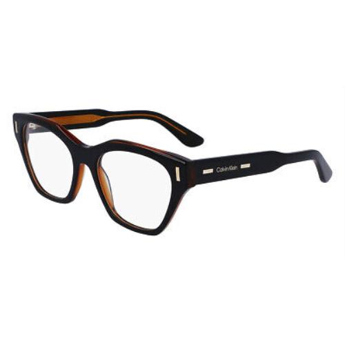 Calvin Klein CK23518 Eyeglasses Black/charcoal Square 52mm