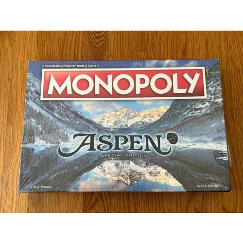 Monopoly Aspen Special Edition Set - - Usaopoly - Hasbro Board Game Ski