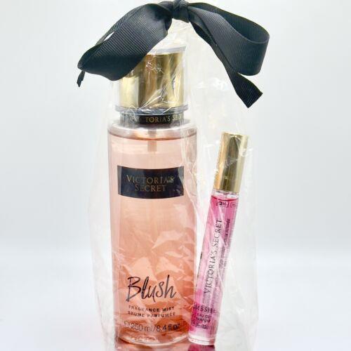 Victoria`s Secret Blush Fragrance Mist 8.4 oz Gift Set Bombshell Rollerball Rare