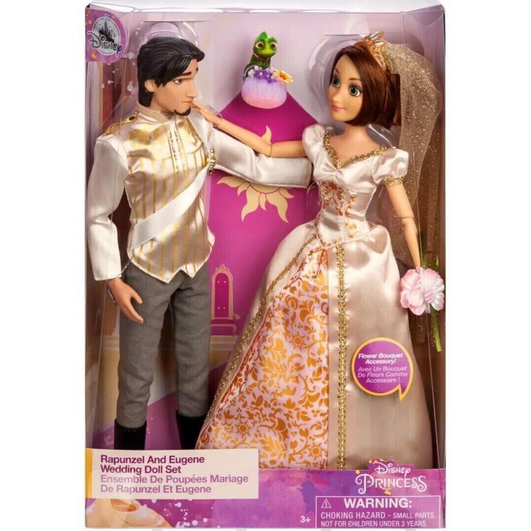 Disney Store Princess Rapunzel and Eugene Wedding Doll Set