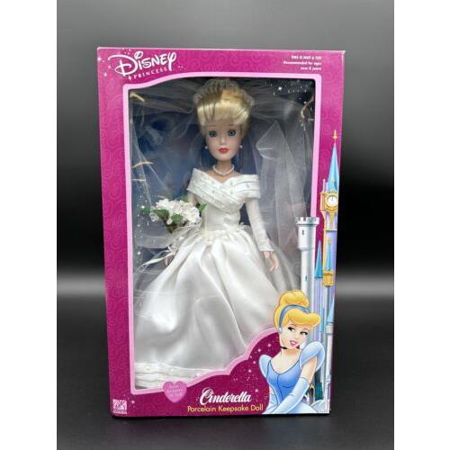 Disney Princess Cinderella Porcelain Keepsake 14 Bride Doll