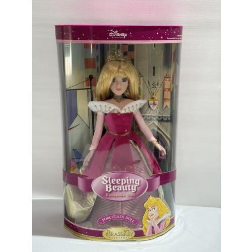 Disney Princess Aurora Sleeping Beauty Porcelain Brass Key Keepsakes Doll