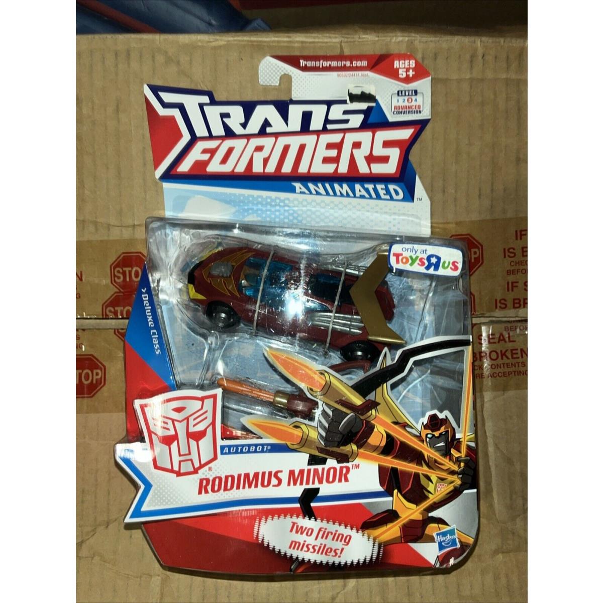 Transformers Animated Rodimus Minor Deluxe Toys R Us Exclusive Hot Rod