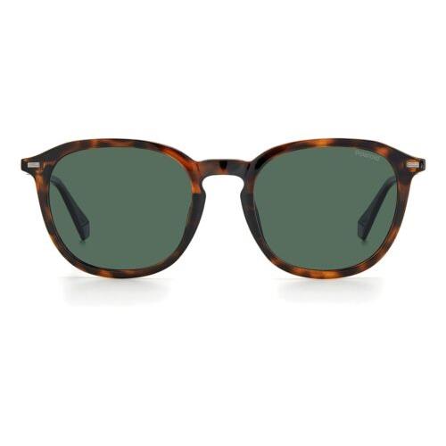 Polaroid Men`s Modern Panto Sunglasses 086/Uc Havana Taglia Unica