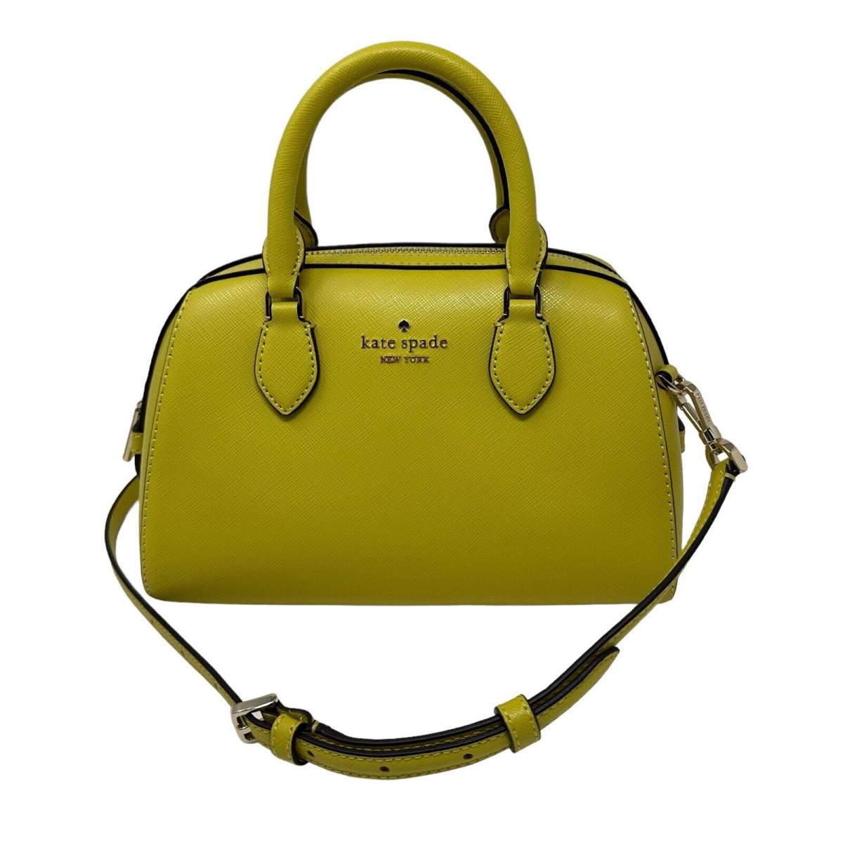 Kate Spade Madison Saffiano Leather Lime Slice Duffle Crossbody Bag KF493