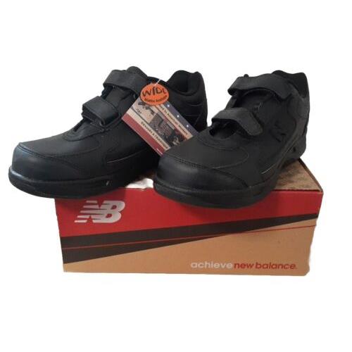 New Balance Shoes Mens 9 4E Walking Sneakers MW576VK Black Leather X-wide