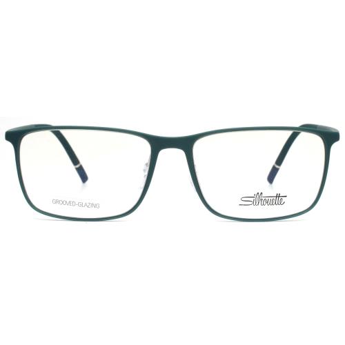 Silhouette Spx 2955 75 5010 Alge Twill Mens Rectangle Eyeglasses 55-16-145 B:39