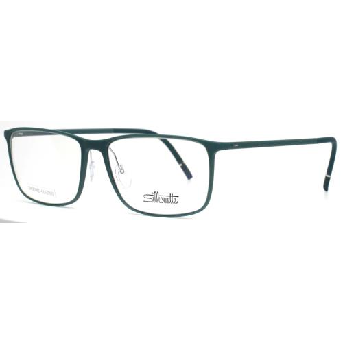 Silhouette Spx 2955 75 5010 Alge Twill Mens Rectangle Eyeglasses 55-16-145 B:39