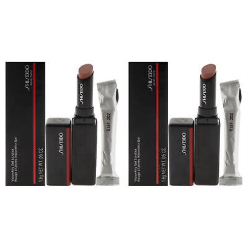 Visionairy Gel Lipstick - 202 Bullet Train by Shiseido - 0.05 oz - Pack of 2