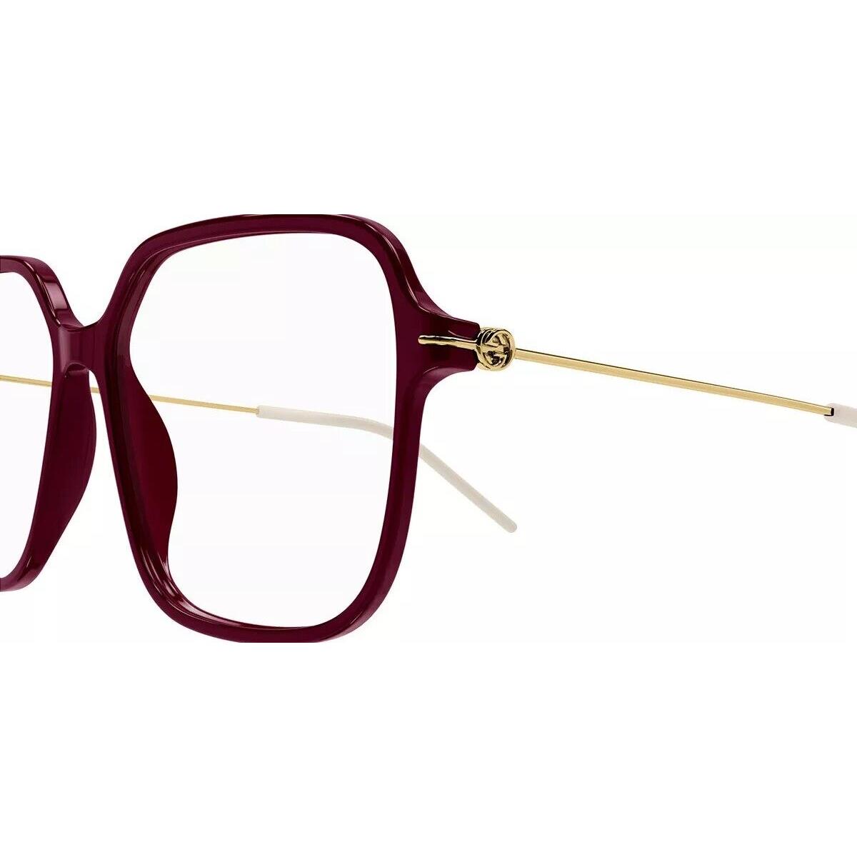 Gucci GG1271o-003 Burgundy Gold Eyeglasses