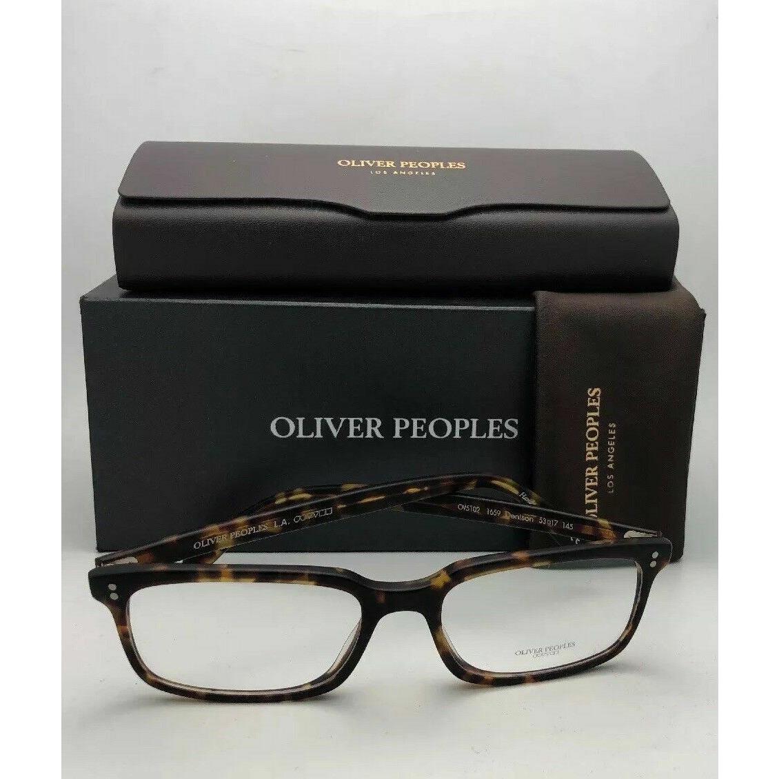 Oliver Peoples Eyeglasses Denison OV 5102 1659 53-17 Matte DM2 Tortoise Frames