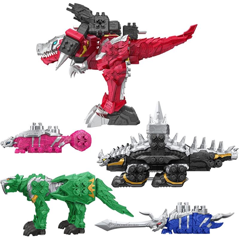 Power Rangers Dino Fury Megazord Mega Pack 5-Pack Zord Action Figures Toy