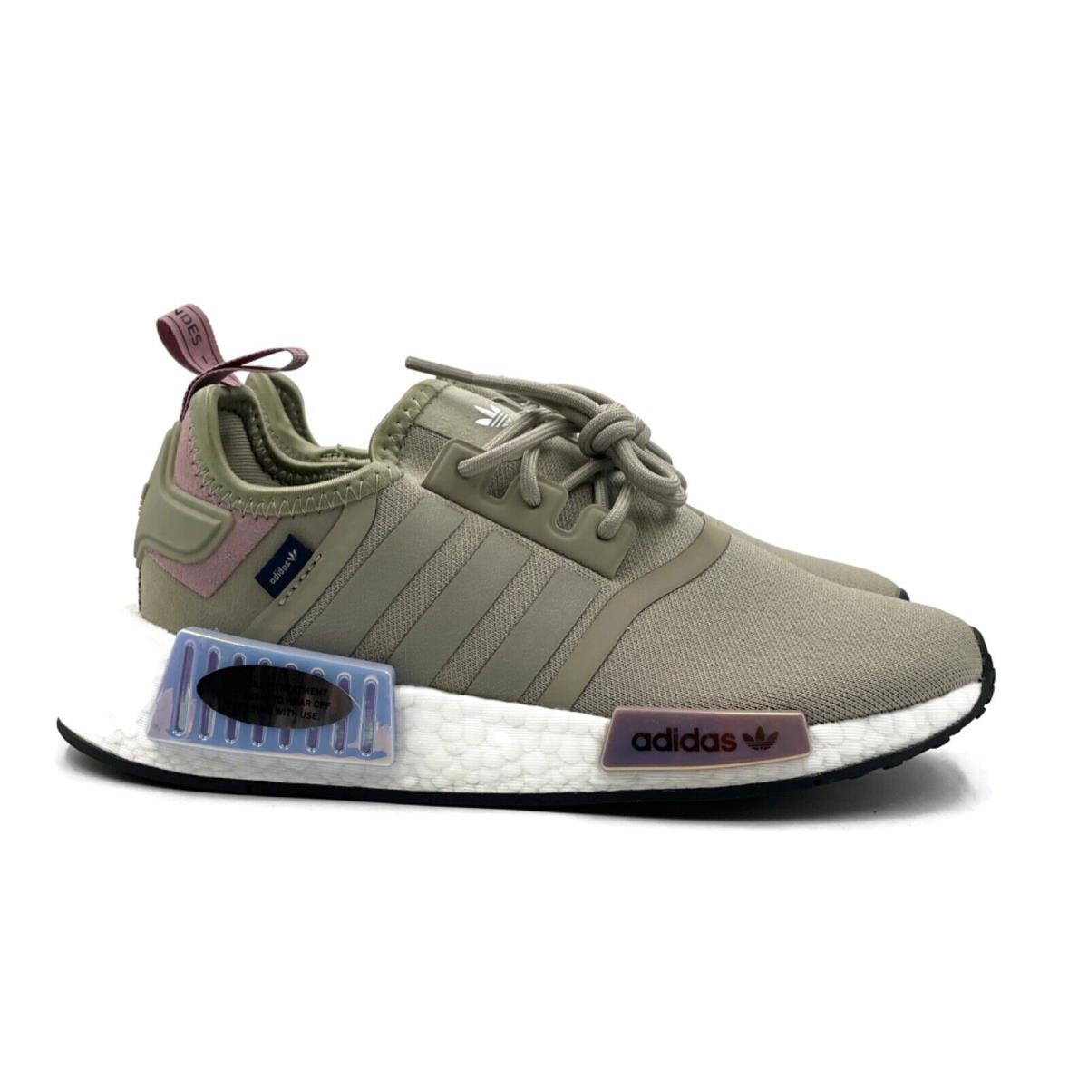 Adidas Nmd R1 Women Casual Running Shoe Gray Green Athletic Trainer Sneaker